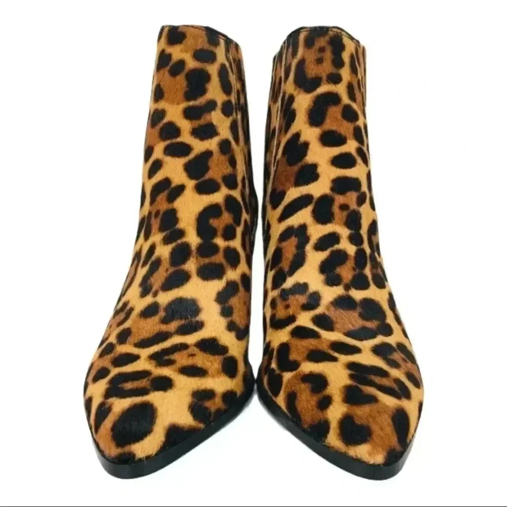 Nine West Lexa Calf Hair Ankle Booties Size 6.5M - Picture 5 of 13